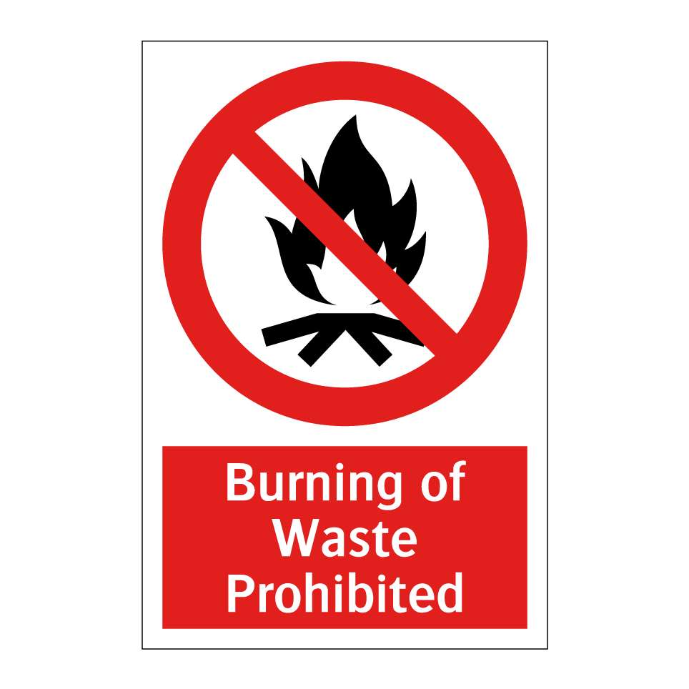Burning of Waste Prohibited