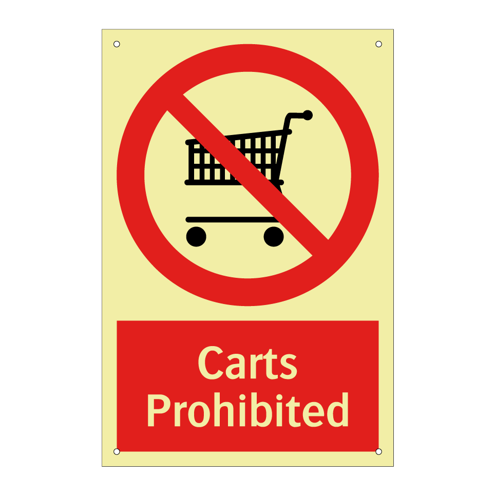 Carts Prohibited