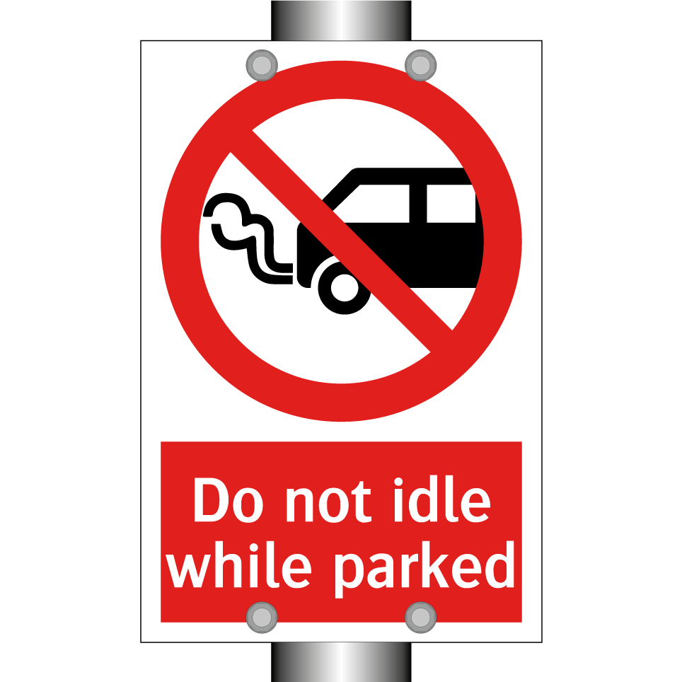 Do not idle while parked