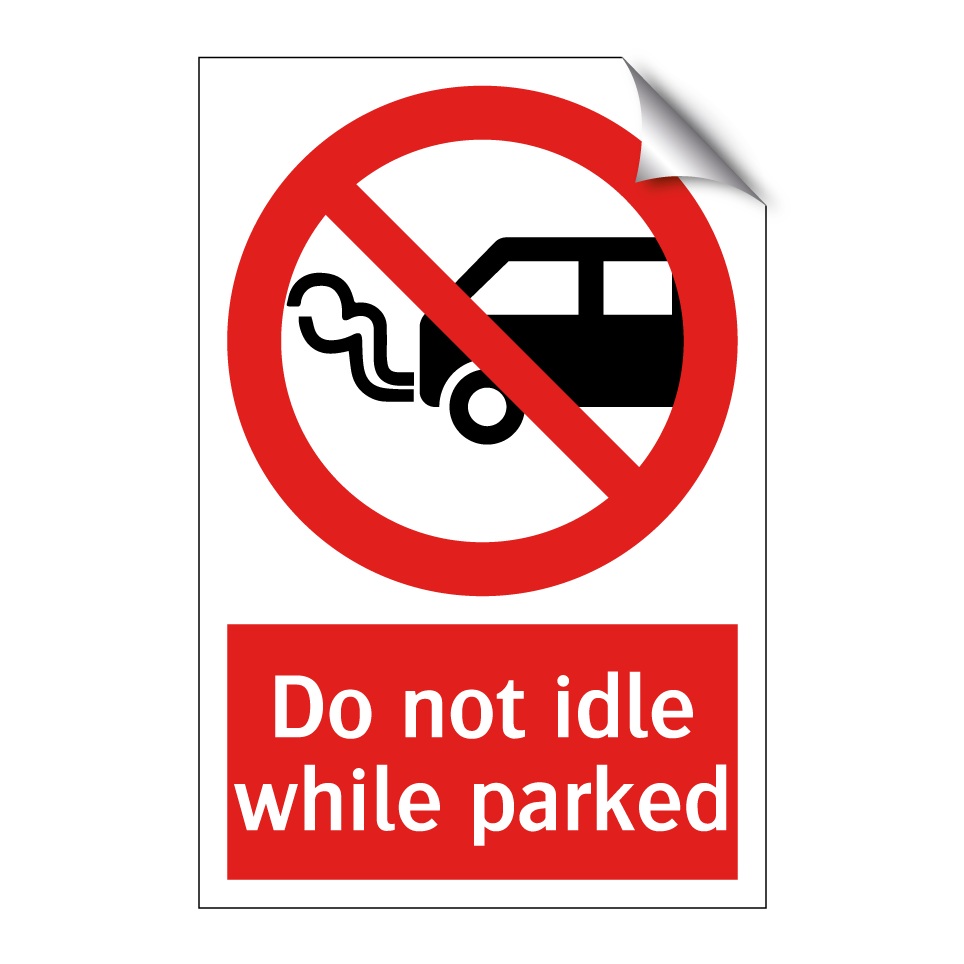 Do not idle while parked