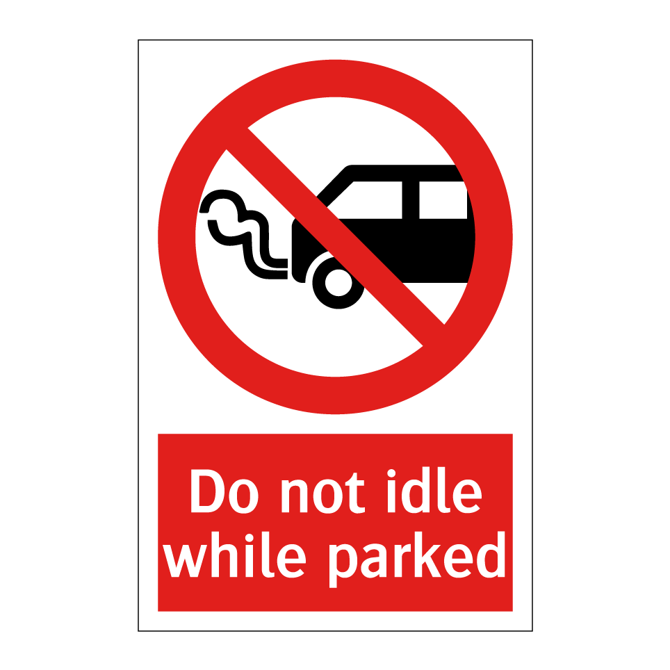 Do not idle while parked