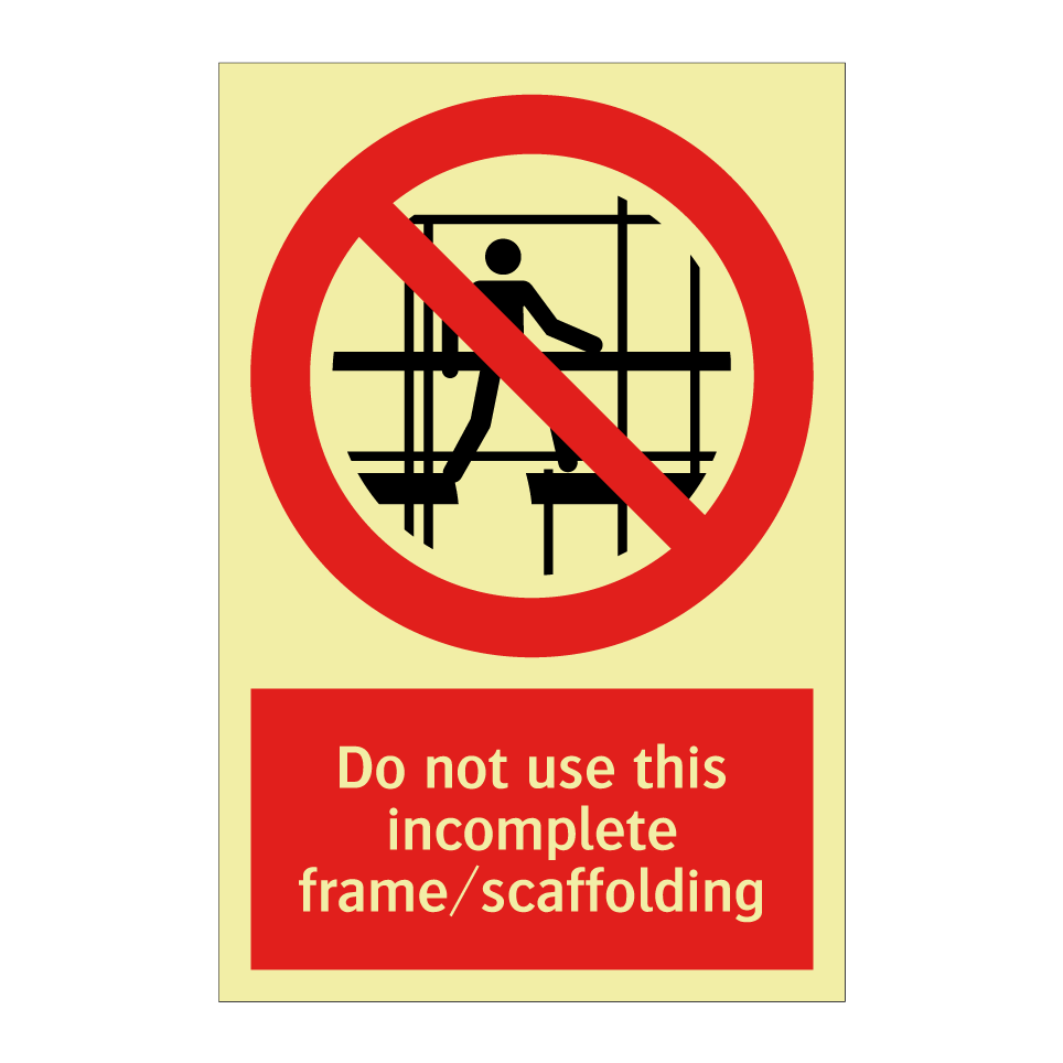 Do not use this incomplete frame/scaffolding
