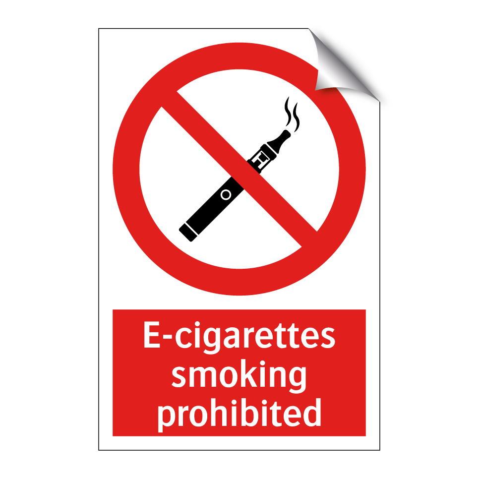 E-cigarettes smoking prohibited