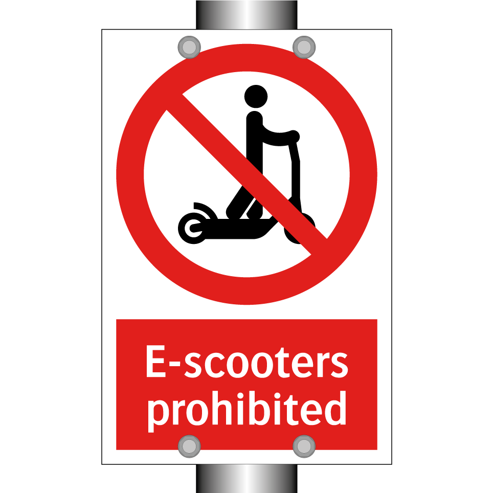 E-scooters prohibited