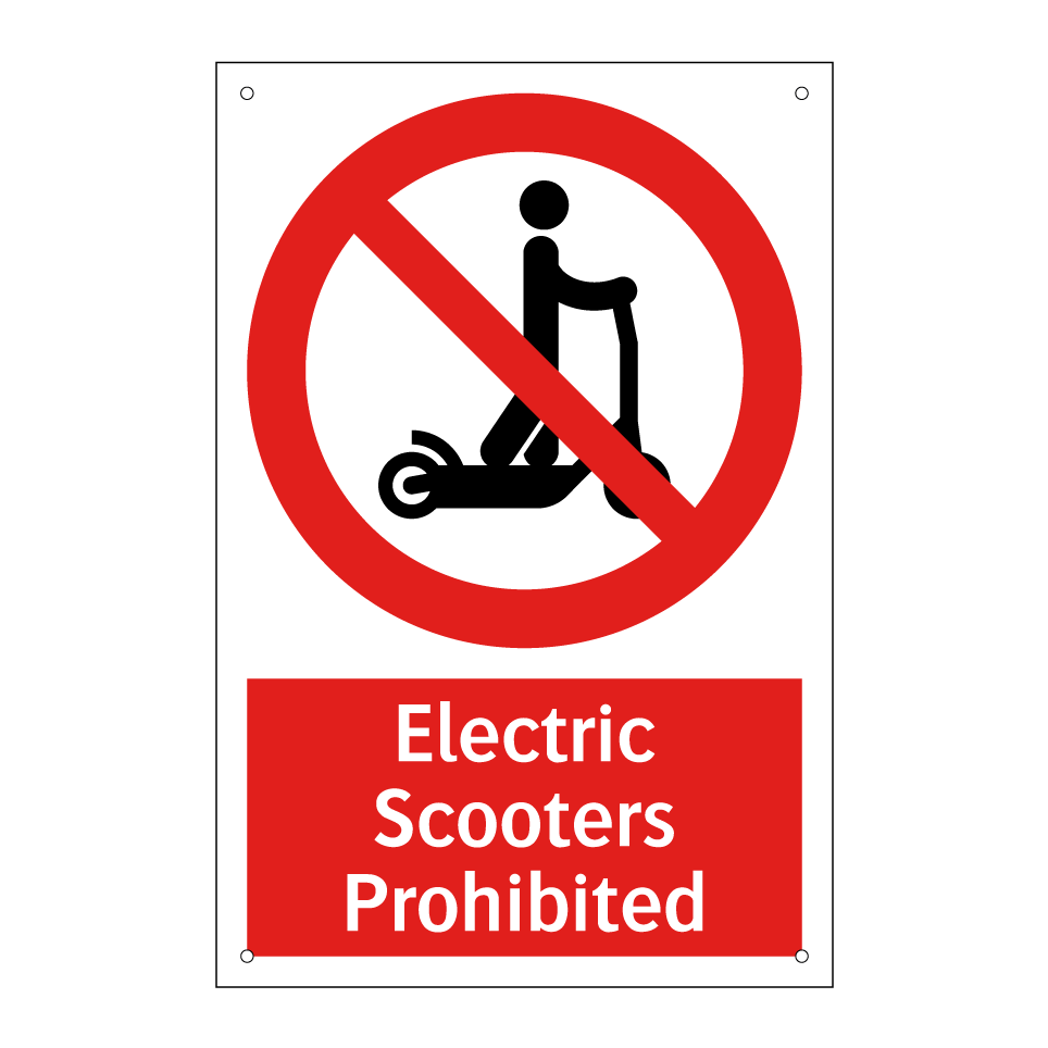 Electric Scooters Prohibited