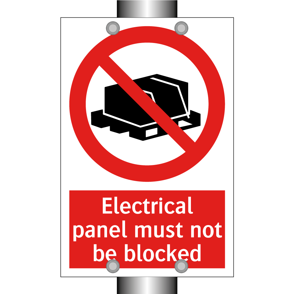 Electrical panel must not be blocked