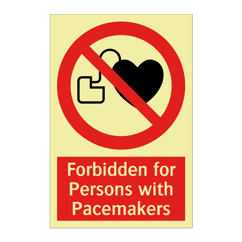 Forbidden for Persons with Pacemakers