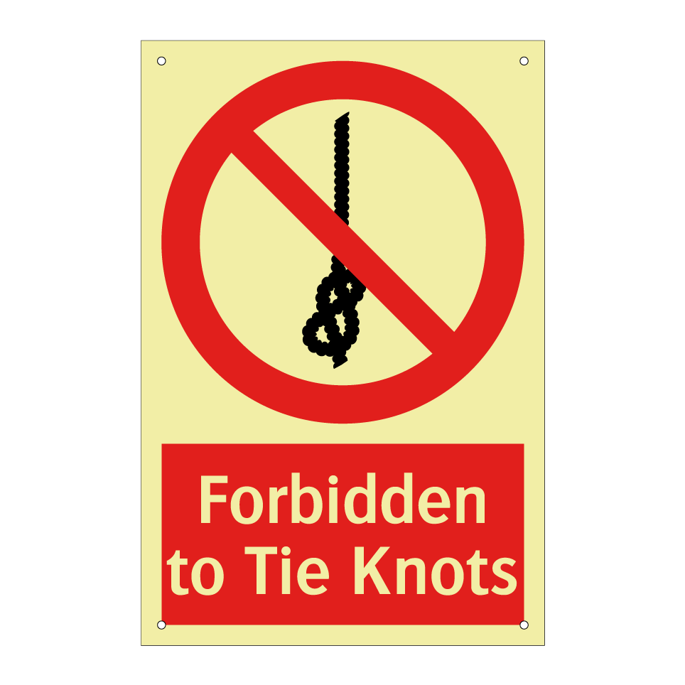 Forbidden to Tie Knots