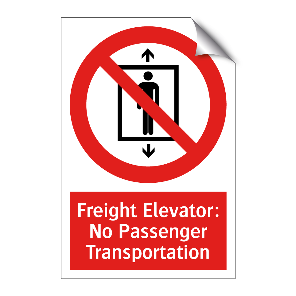 Freight Elevator: No Passenger Transportation