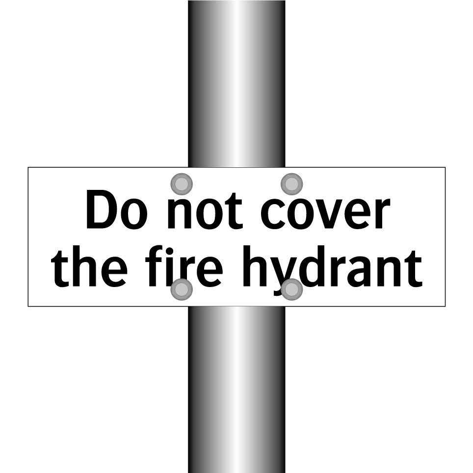 Do not cover the fire hydrant