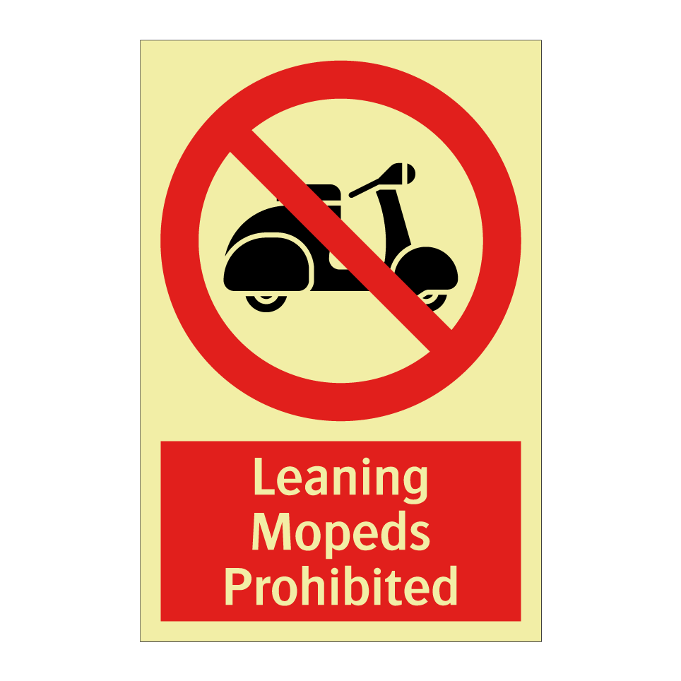 Leaning Mopeds Prohibited