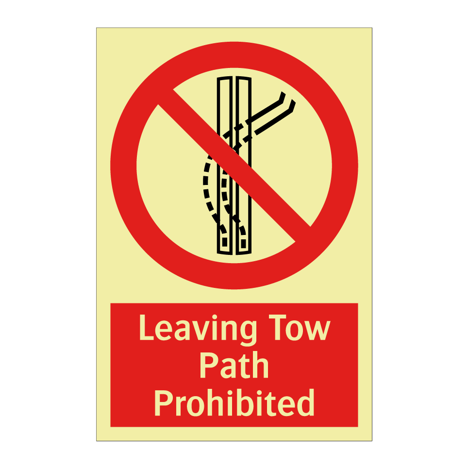 Leaving Tow Path Prohibited