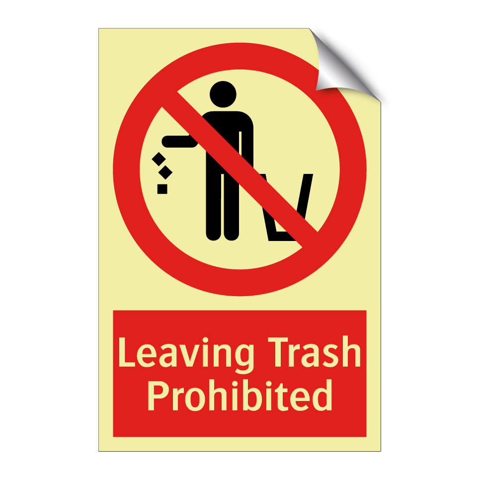 Leaving Trash Prohibited