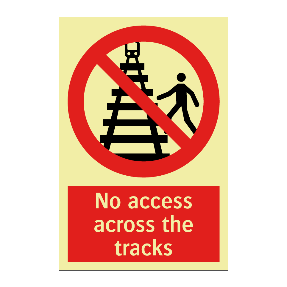 No access across the tracks