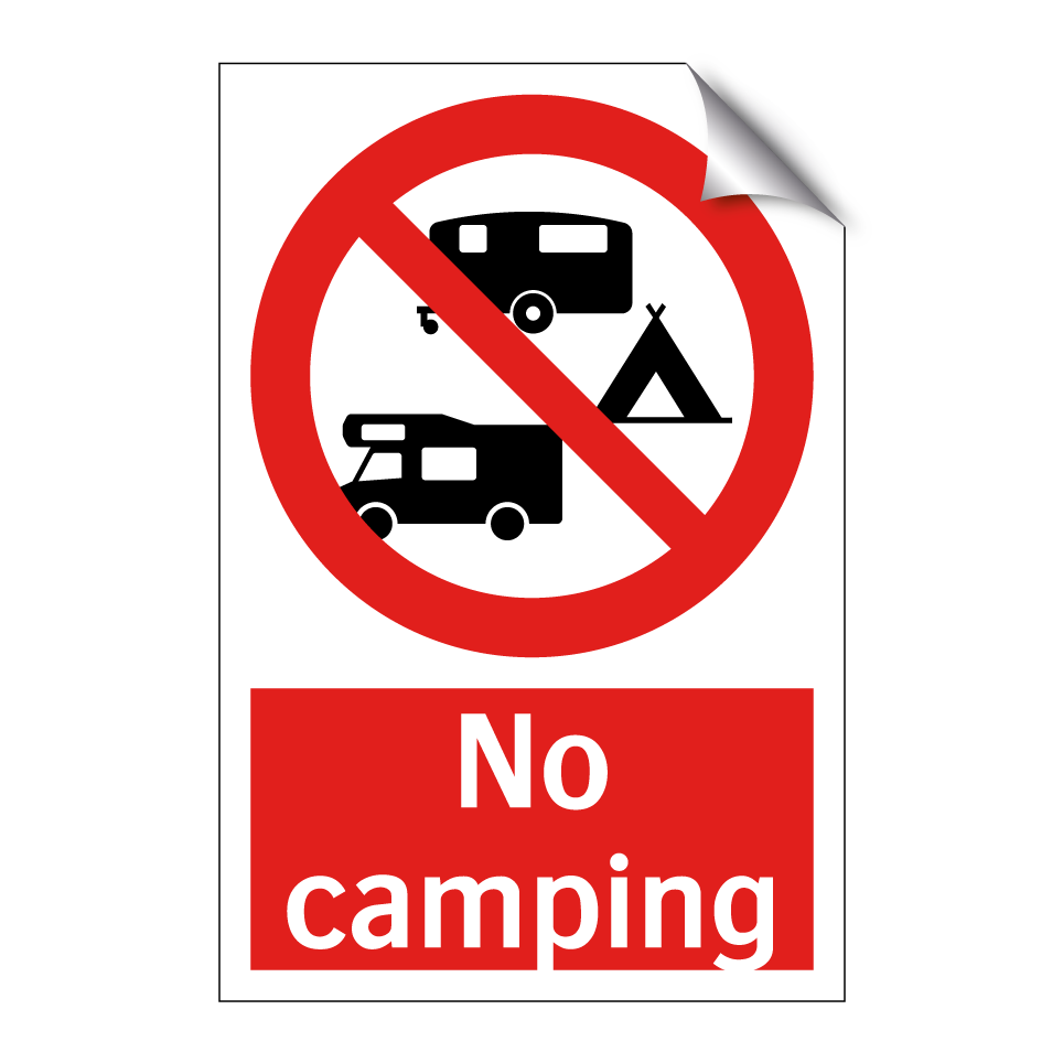 No camping