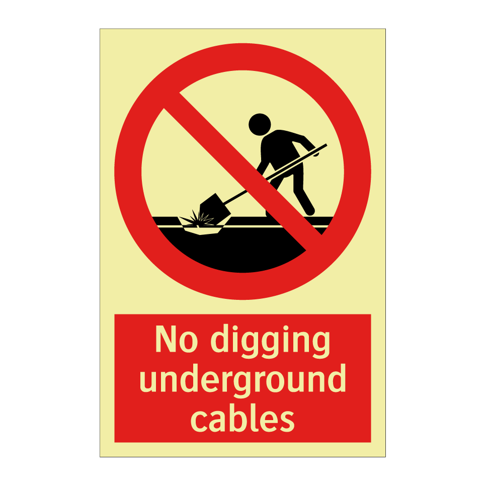 No digging underground cables