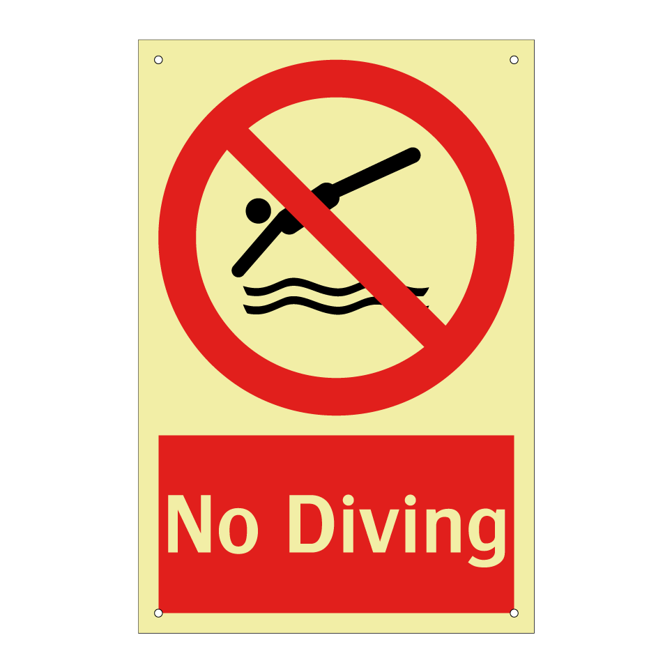 No Diving