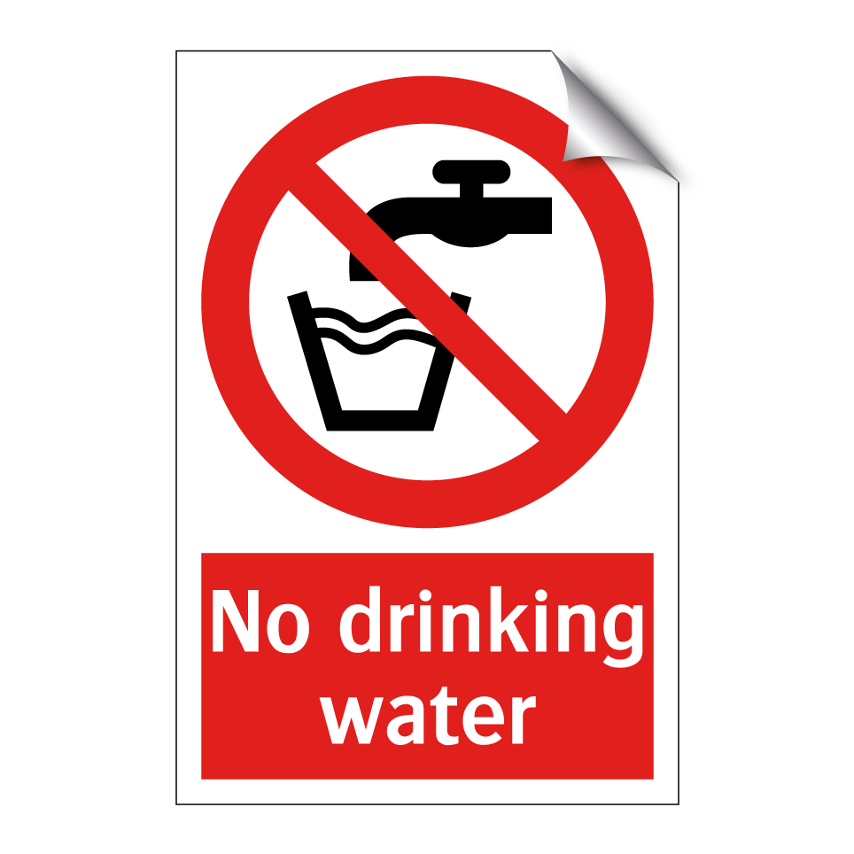 No drinking water
