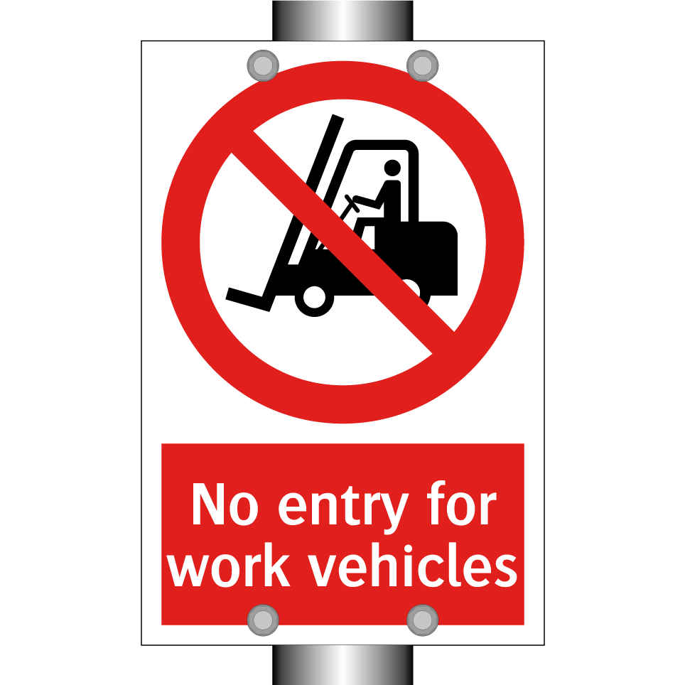 No entry for work vehicles