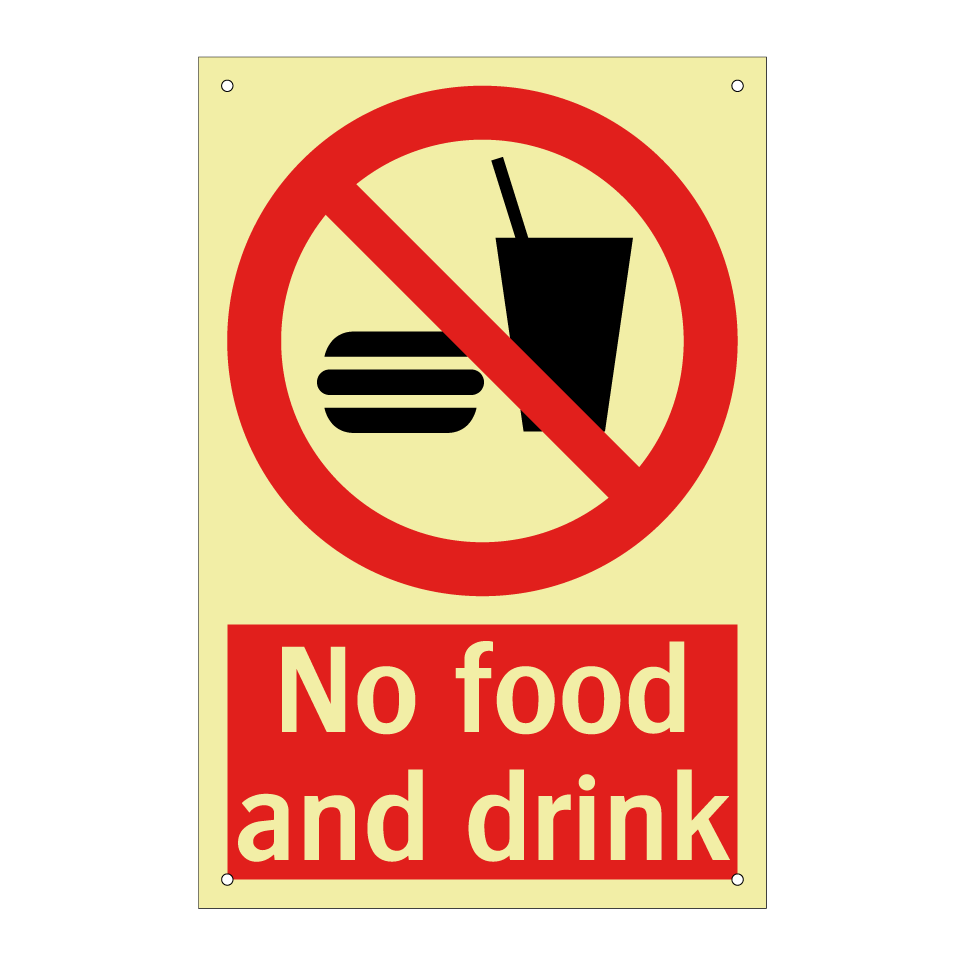 No food and drink