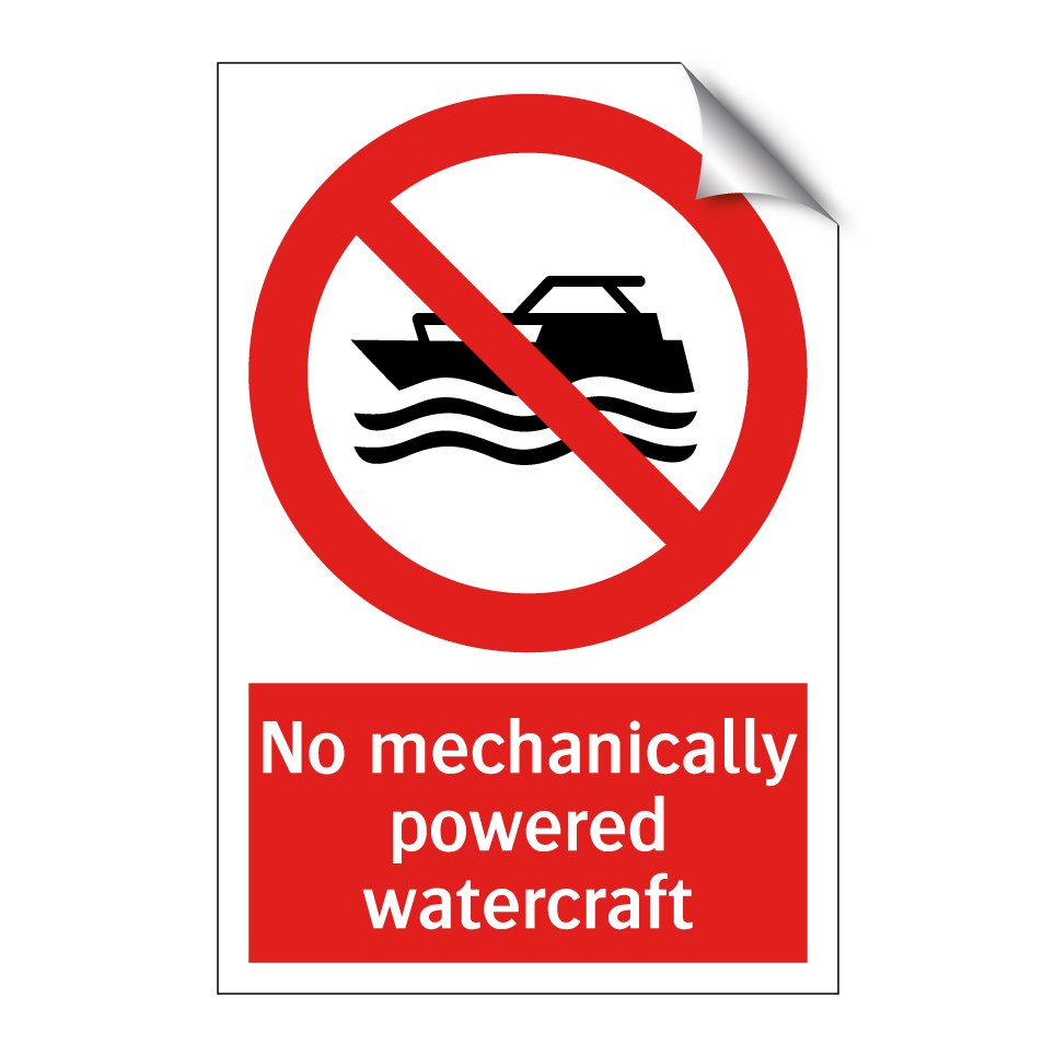 No mechanically powered watercraft