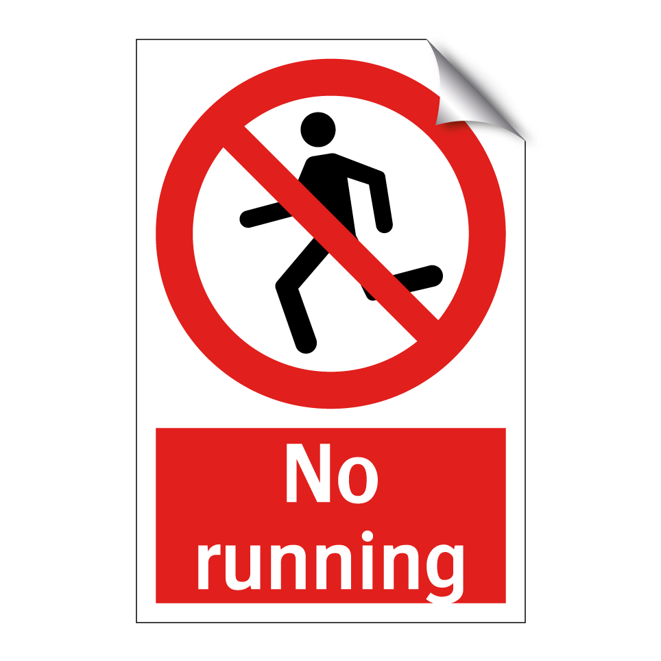 No running