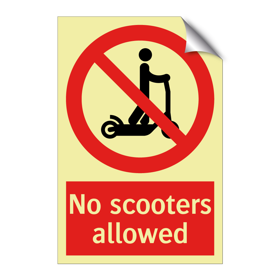 No scooters allowed