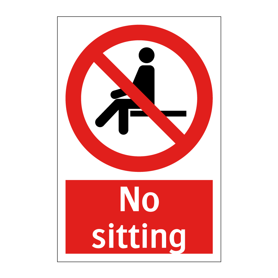 No sitting