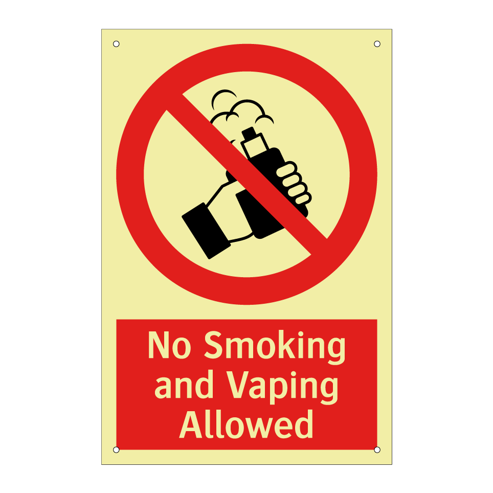 No Smoking and Vaping Allowed