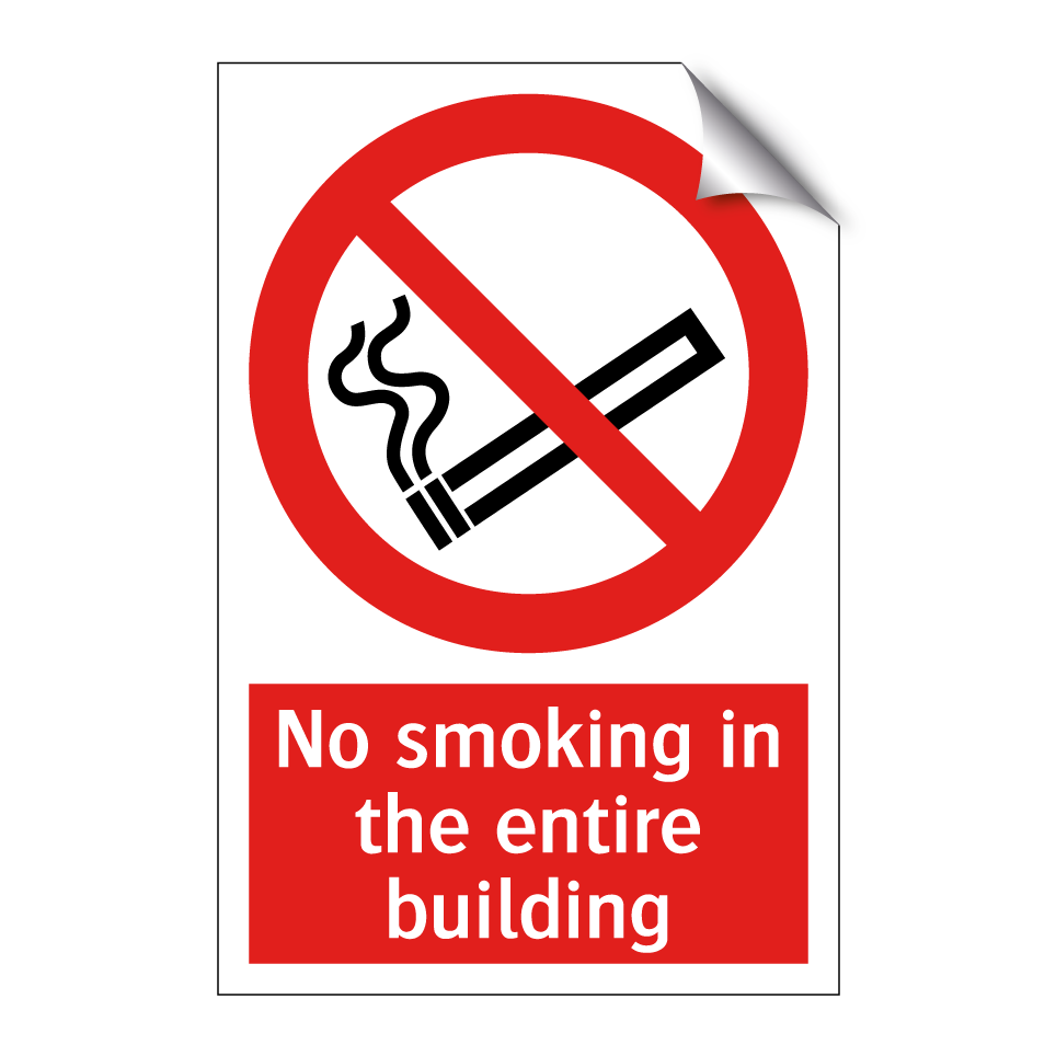 No smoking in the entire building