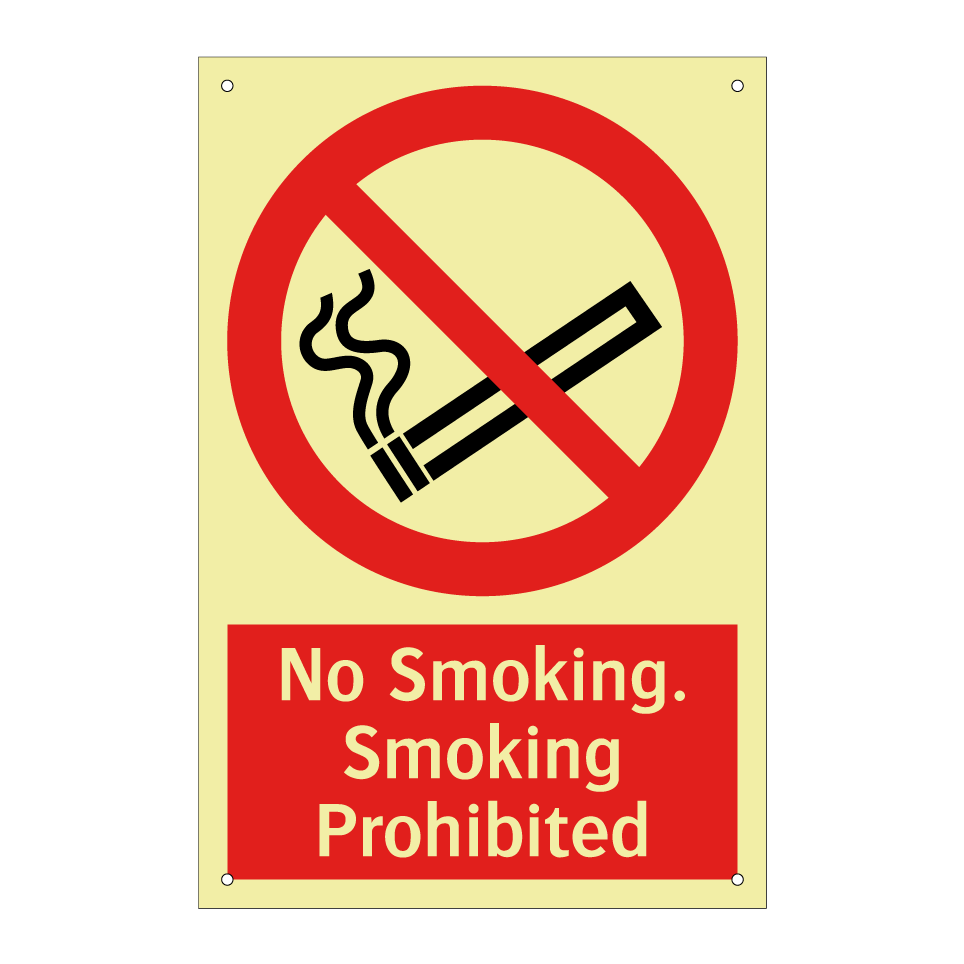 No Smoking. Smoking Prohibited