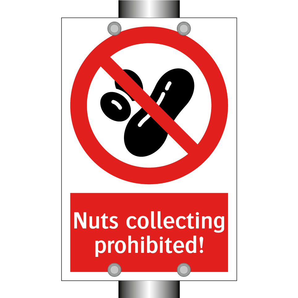 Nuts collecting prohibited!