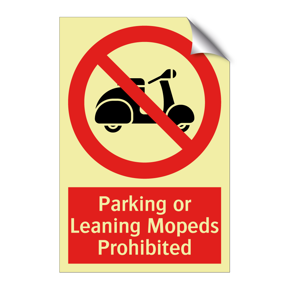 Parking or Leaning Mopeds Prohibited