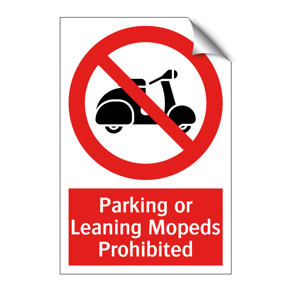Parking or Leaning Mopeds Prohibited