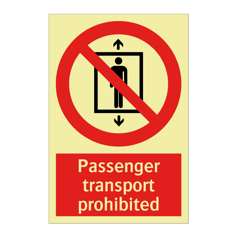 Passenger transport prohibited