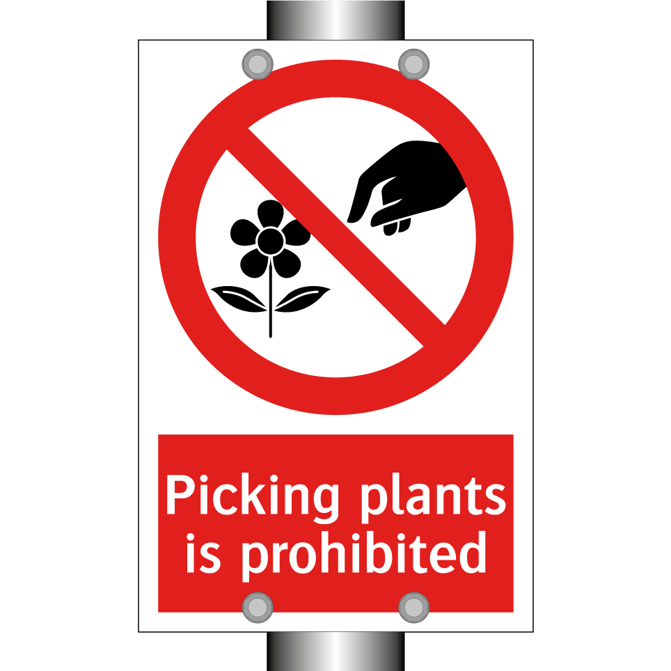 Picking plants is prohibited
