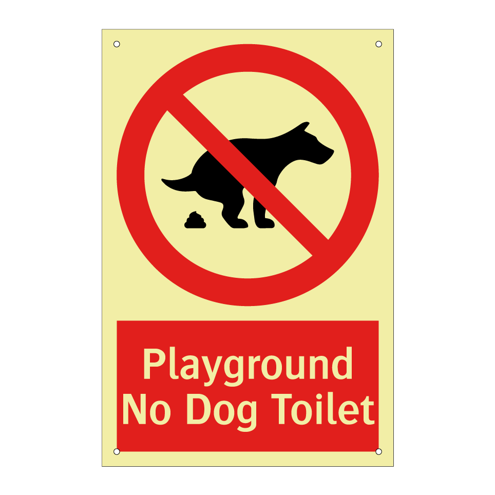 Playground No Dog Toilet