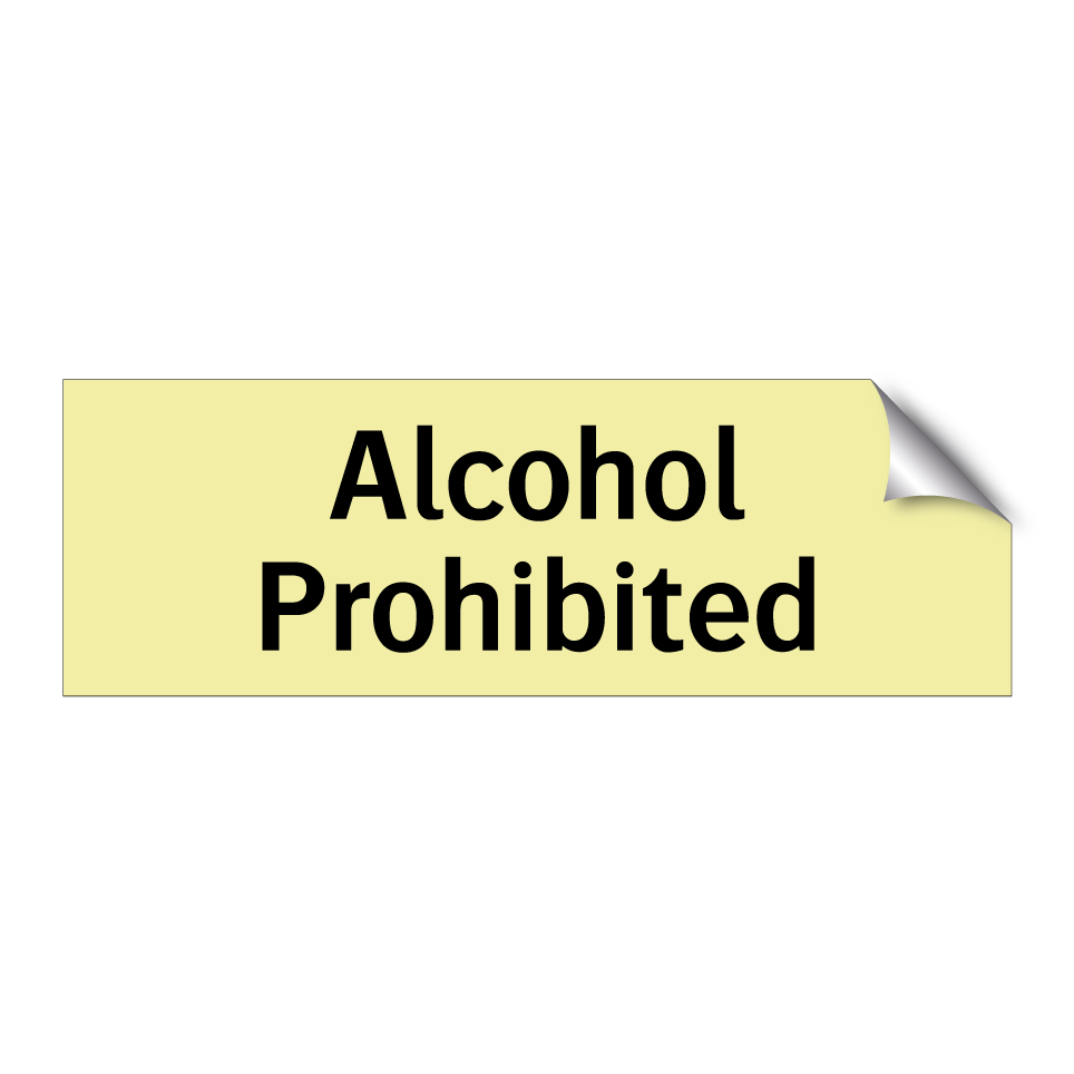 Alcohol Prohibited