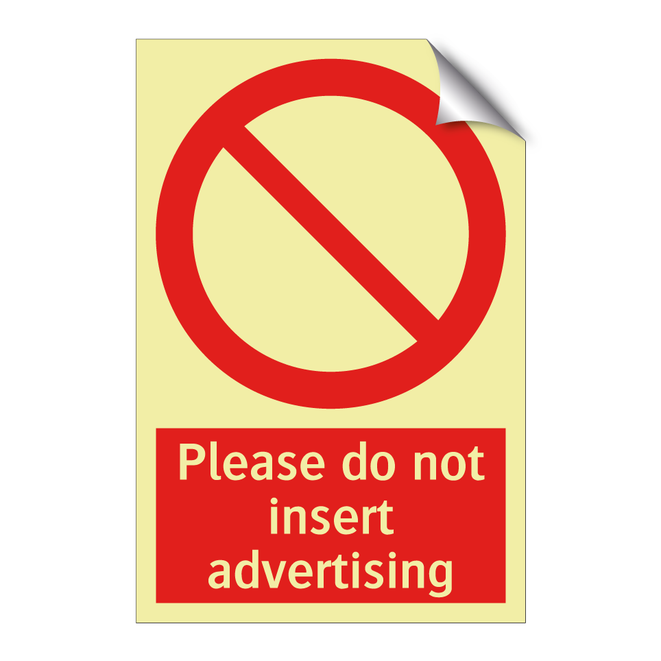 Please do not insert advertising
