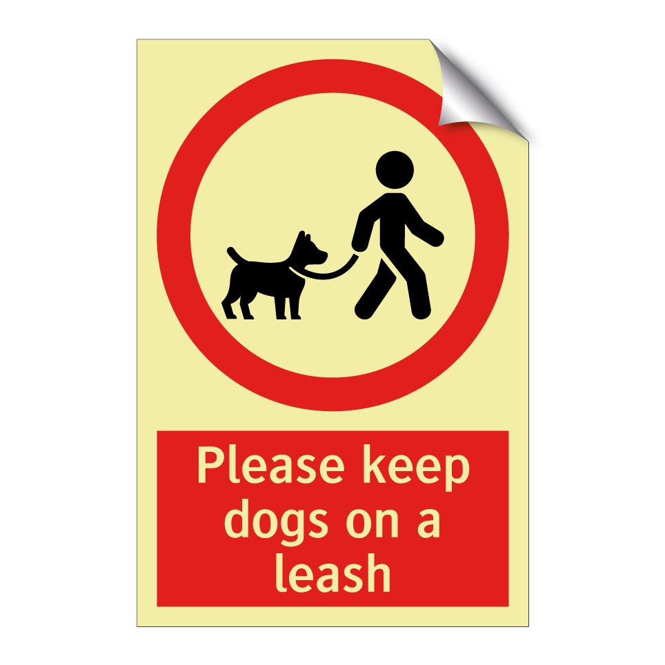 Please keep dogs on a leash