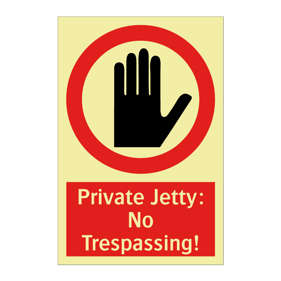 Private Jetty: No Trespassing!