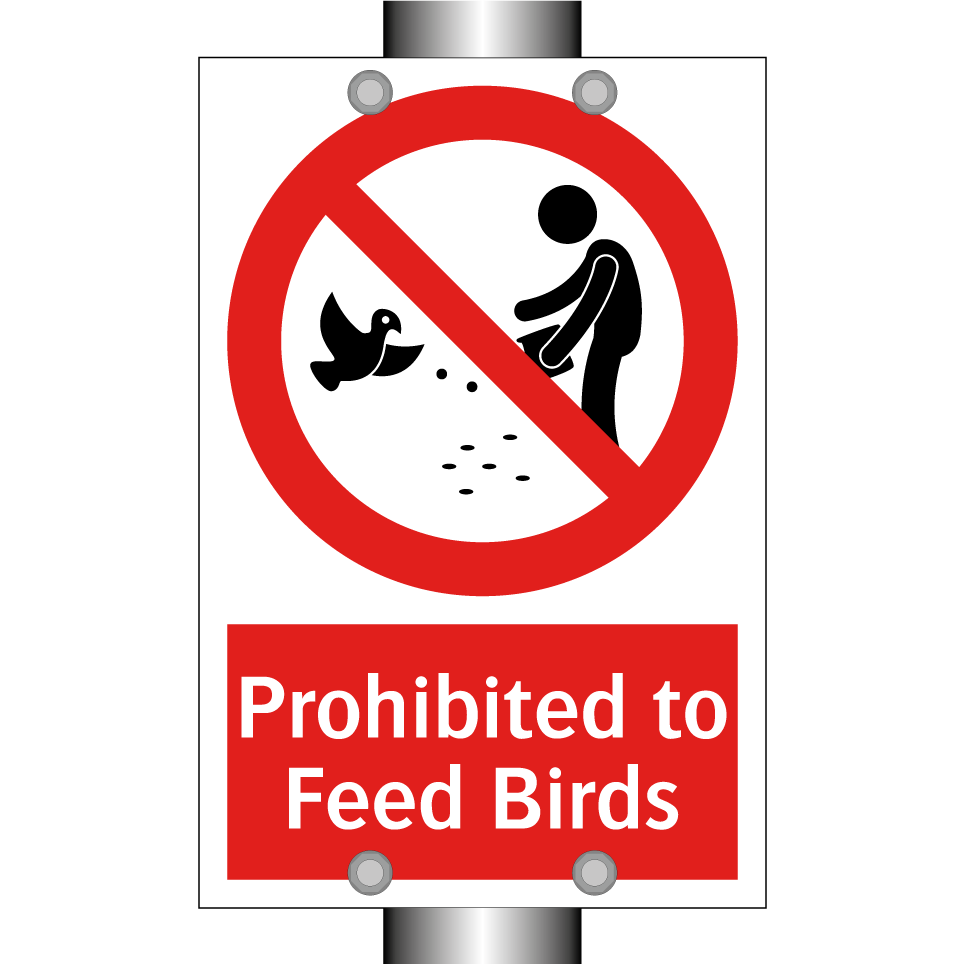 Prohibited to Feed Birds
