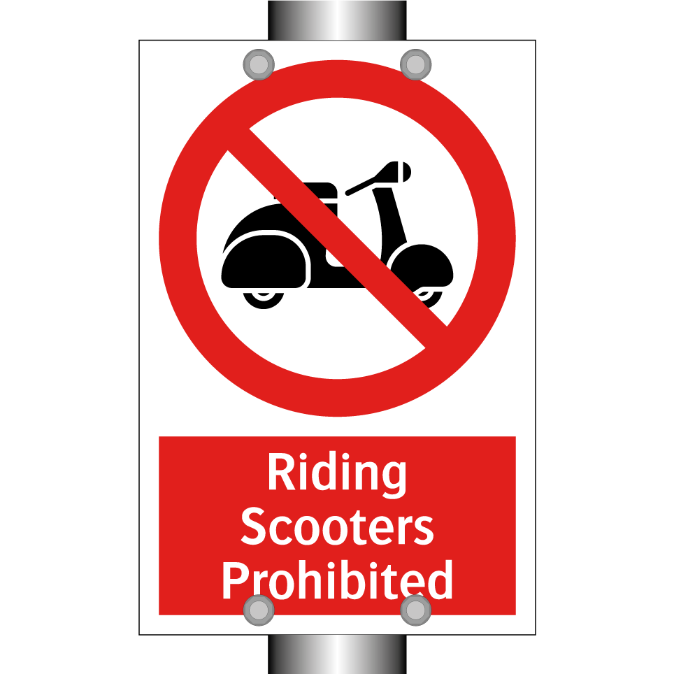 Riding Scooters Prohibited