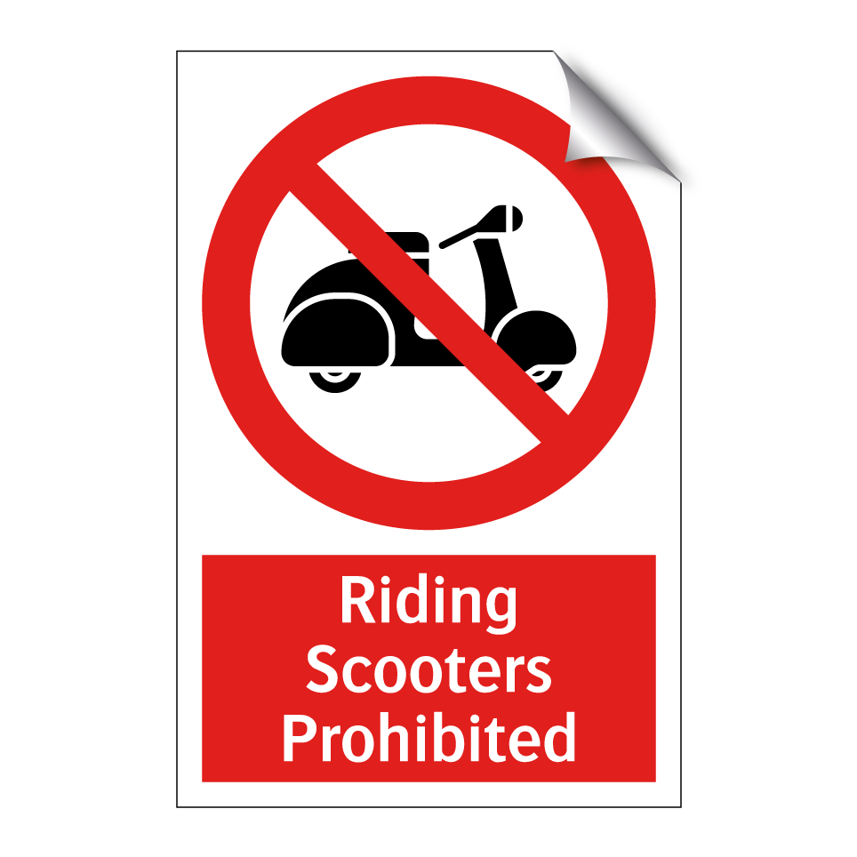 Riding Scooters Prohibited
