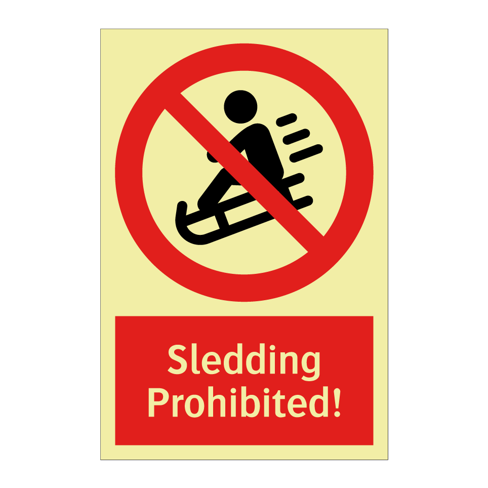 Sledding Prohibited!
