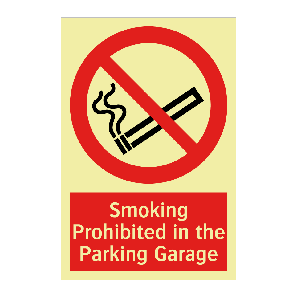 Smoking Prohibited in the Parking Garage