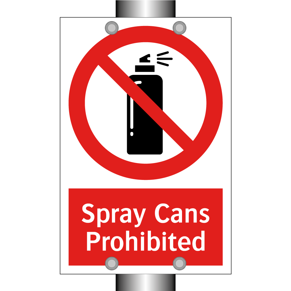 Spray Cans Prohibited