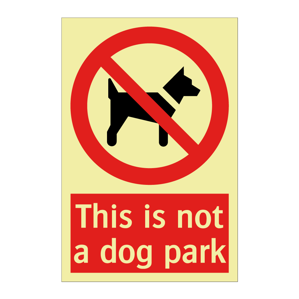 This is not a dog park