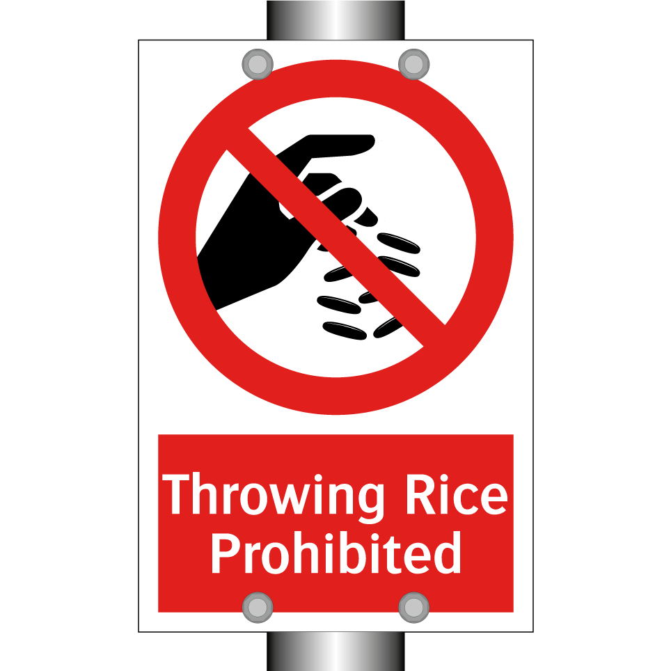 Throwing Rice Prohibited