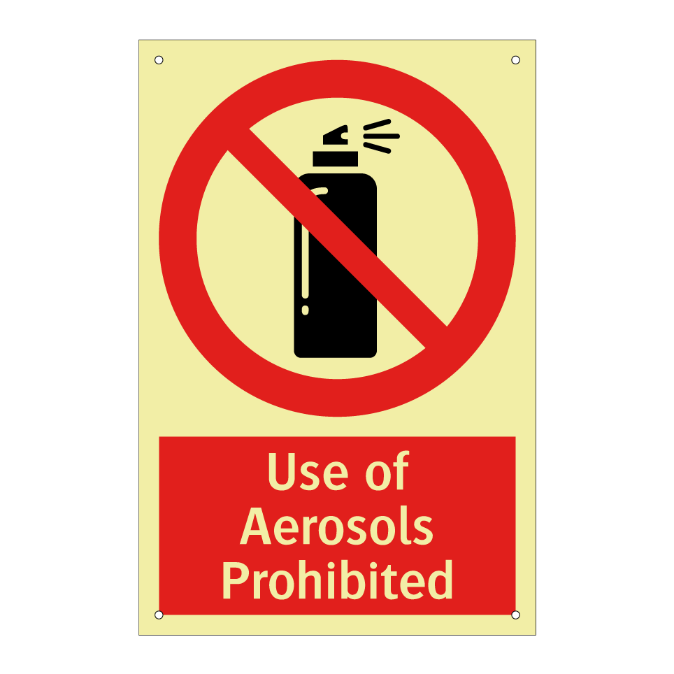 Use of Aerosols Prohibited